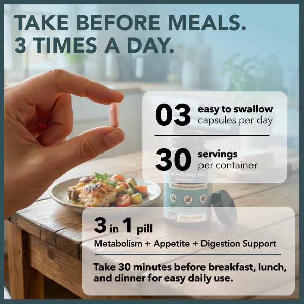 Berberine HCL + Green Tea Extract - Image 7