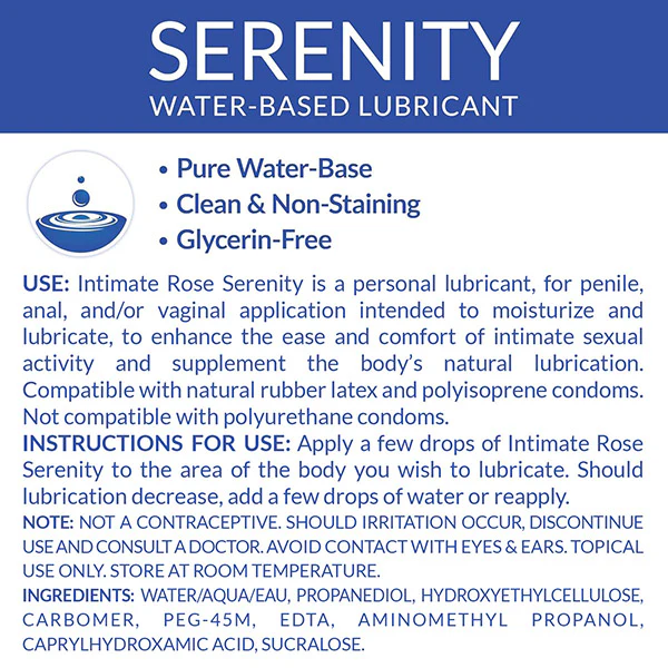 Serenity Water Based Personal Lubricant - Image 3