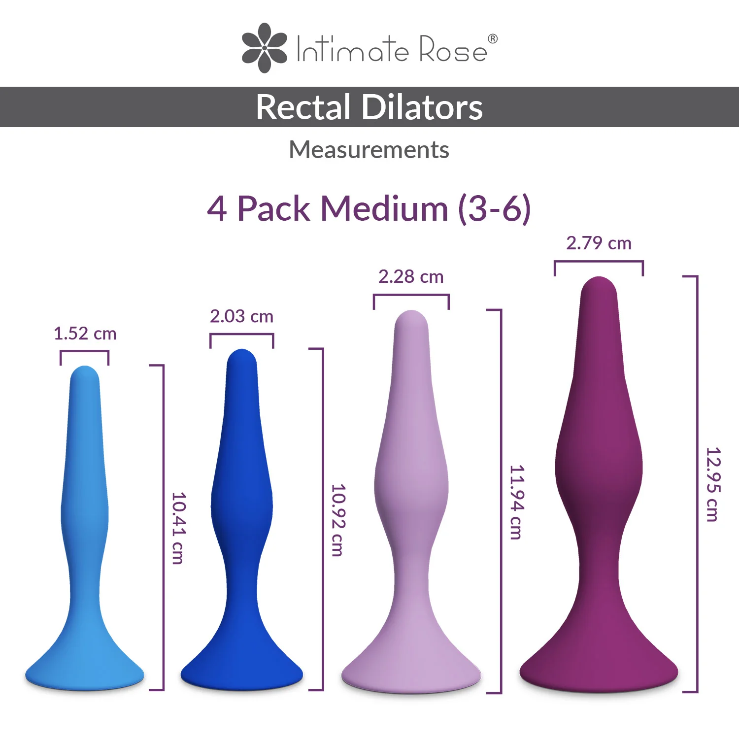 Medium Anal Dilator Set - Sizes 3 - 6 - Image 3